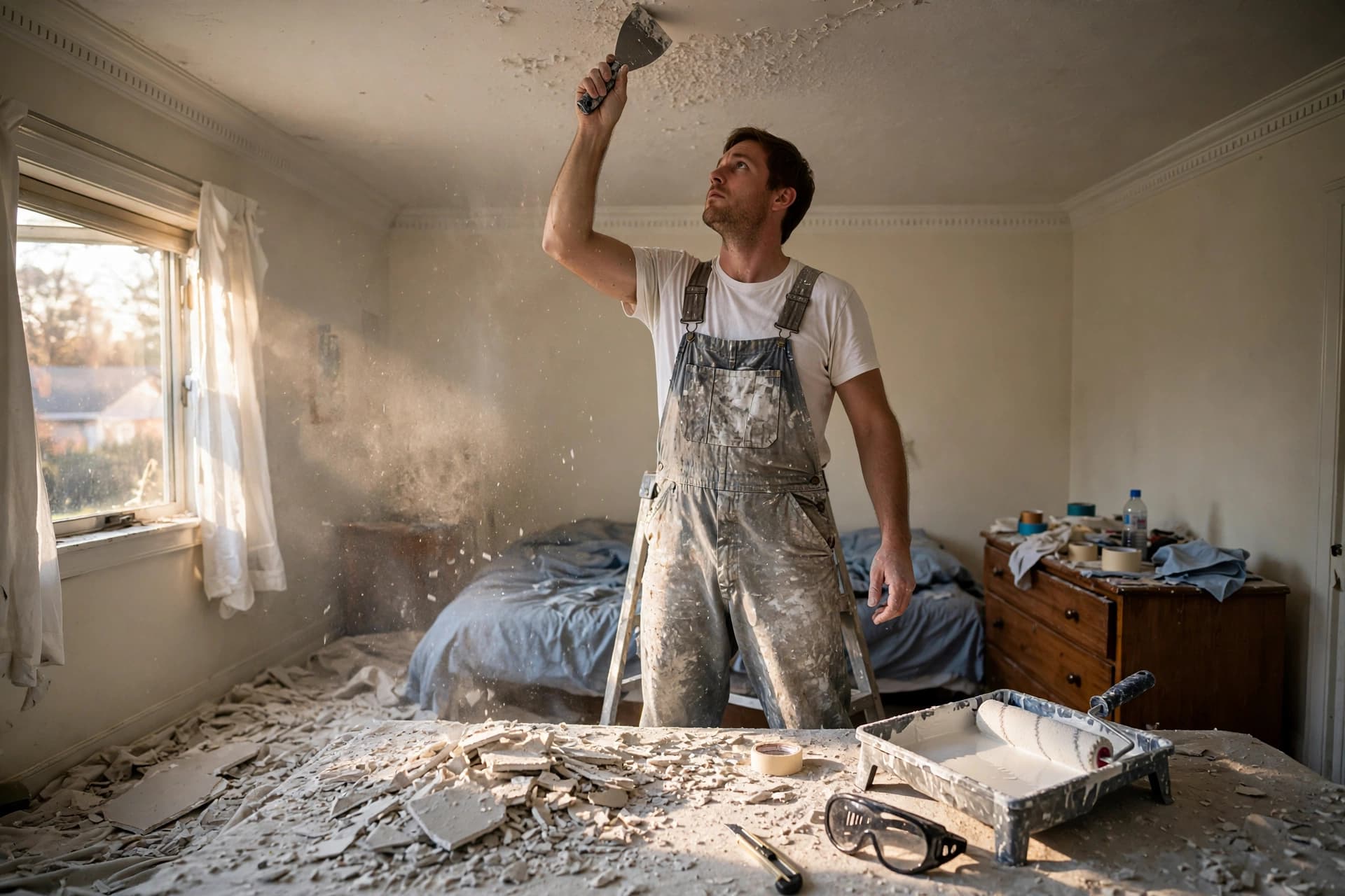 house painting popcorn ceiling removal paint